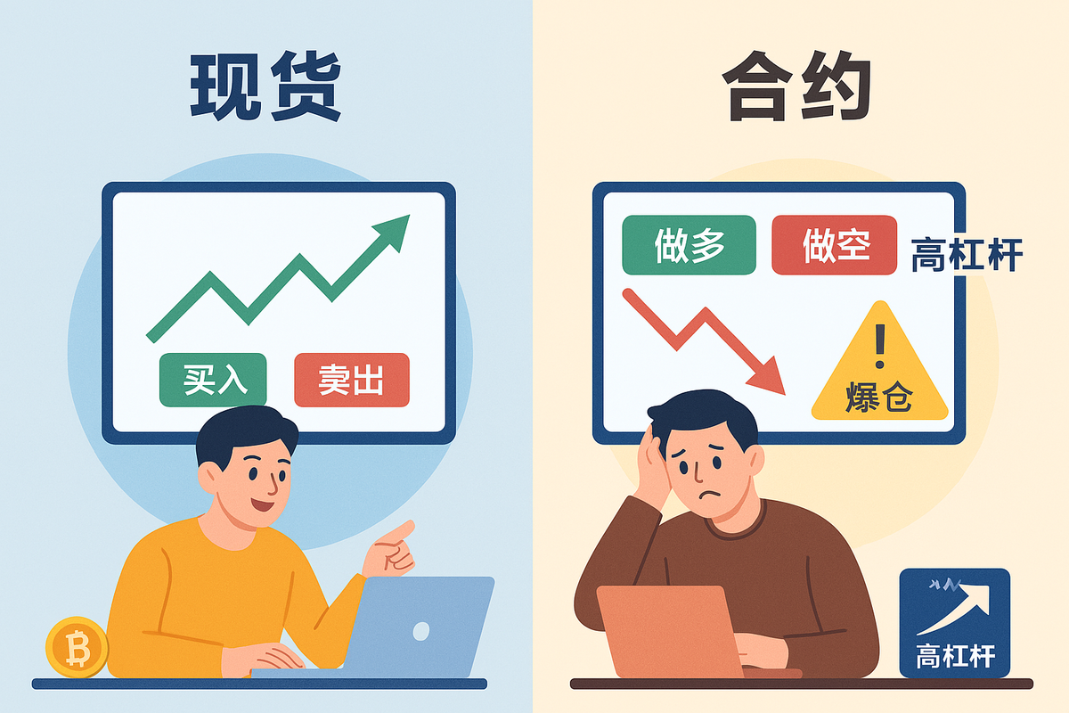 加密货币交易必修课：什么是现货交易与合约交易